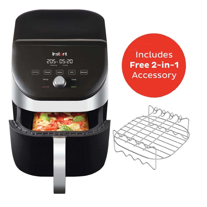Instant Pot® VORTEX SLIM Air Fryer 5.7Litre Stainless Steel - Zayushi Online Shopping