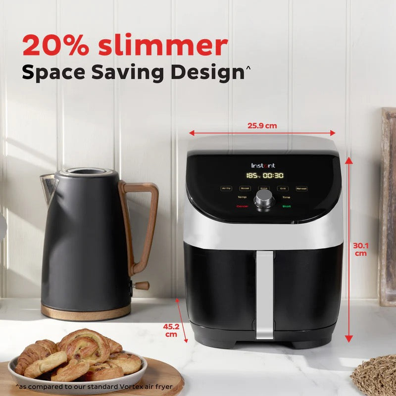 Instant Pot® VORTEX SLIM Air Fryer 5.7Litre Stainless Steel
