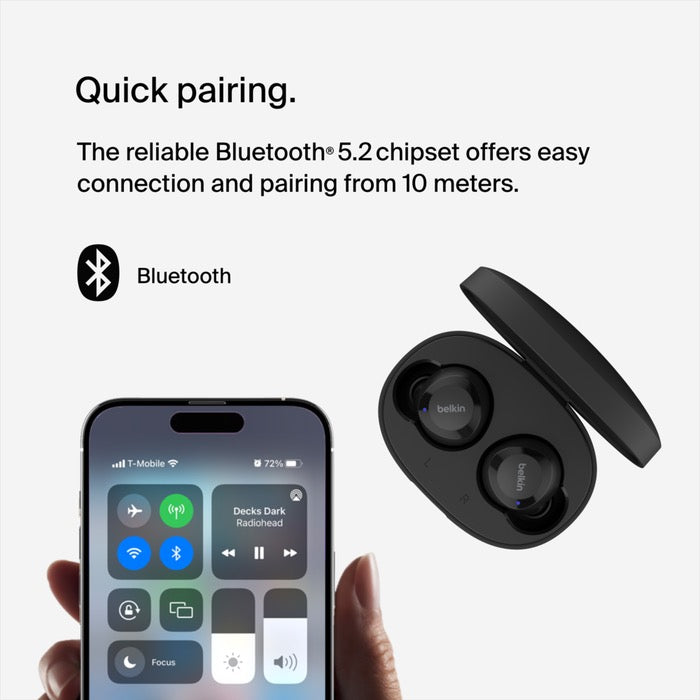 BELKIN SOUNDFORM Bolt True Wireless Earbuds Black - Zayushi Online Shopping