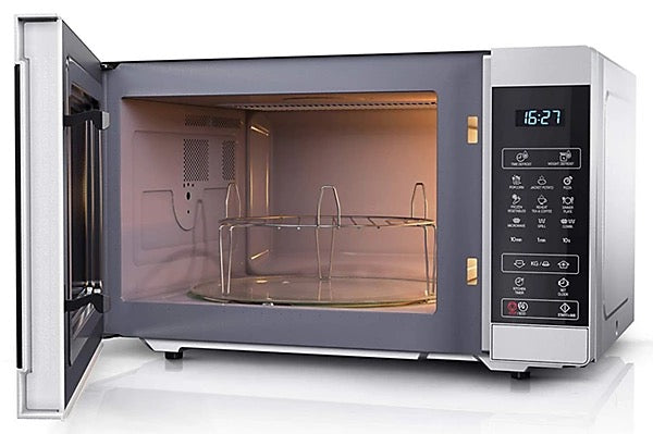 SHARP 25L MICROWAVE GRILL WITH MIRROR FINISH SILVER - Zayushi Online Shopping