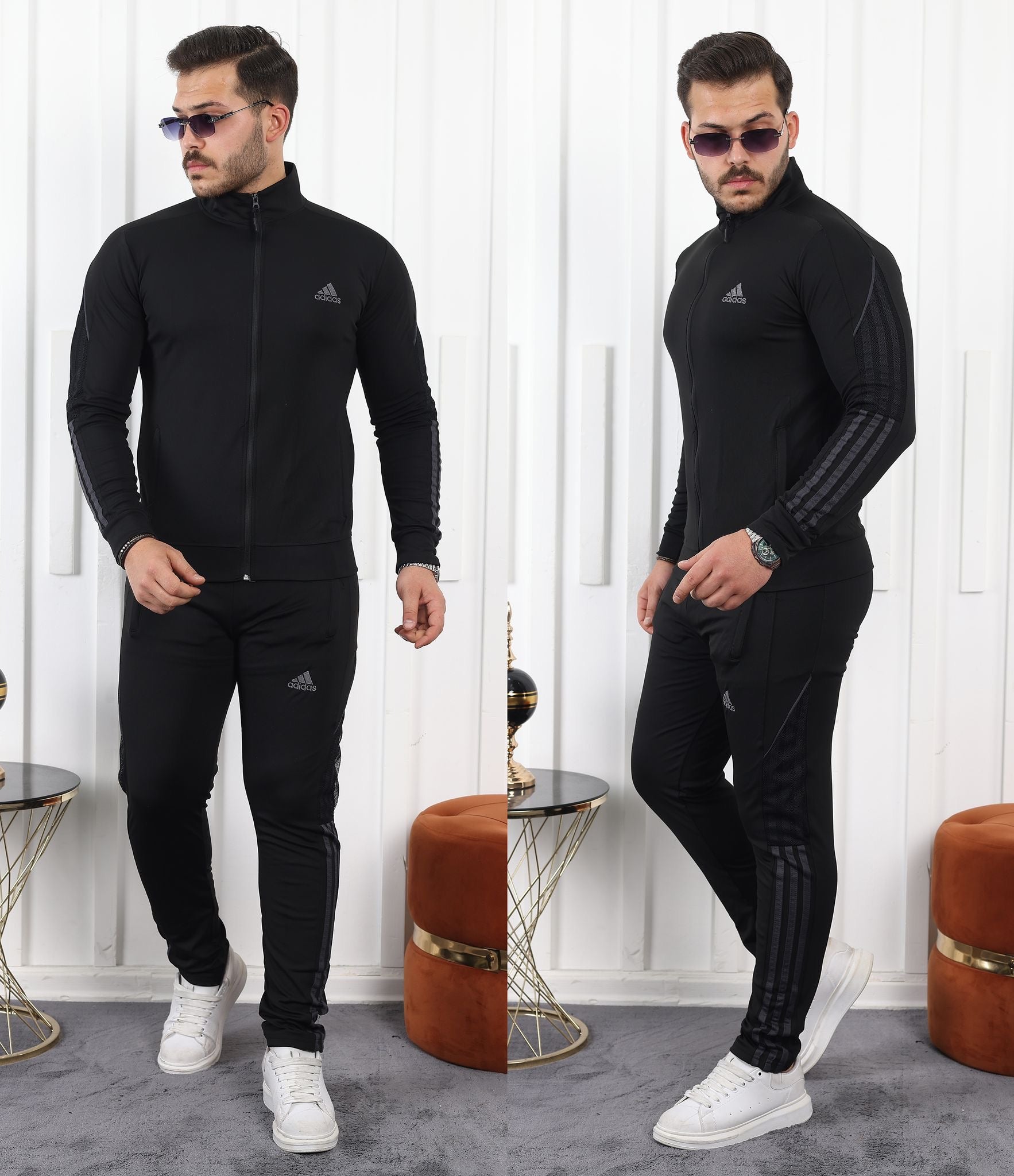 Adidas (NET)- Sports Wear - Black & Grey - Zayushi Online Shopping