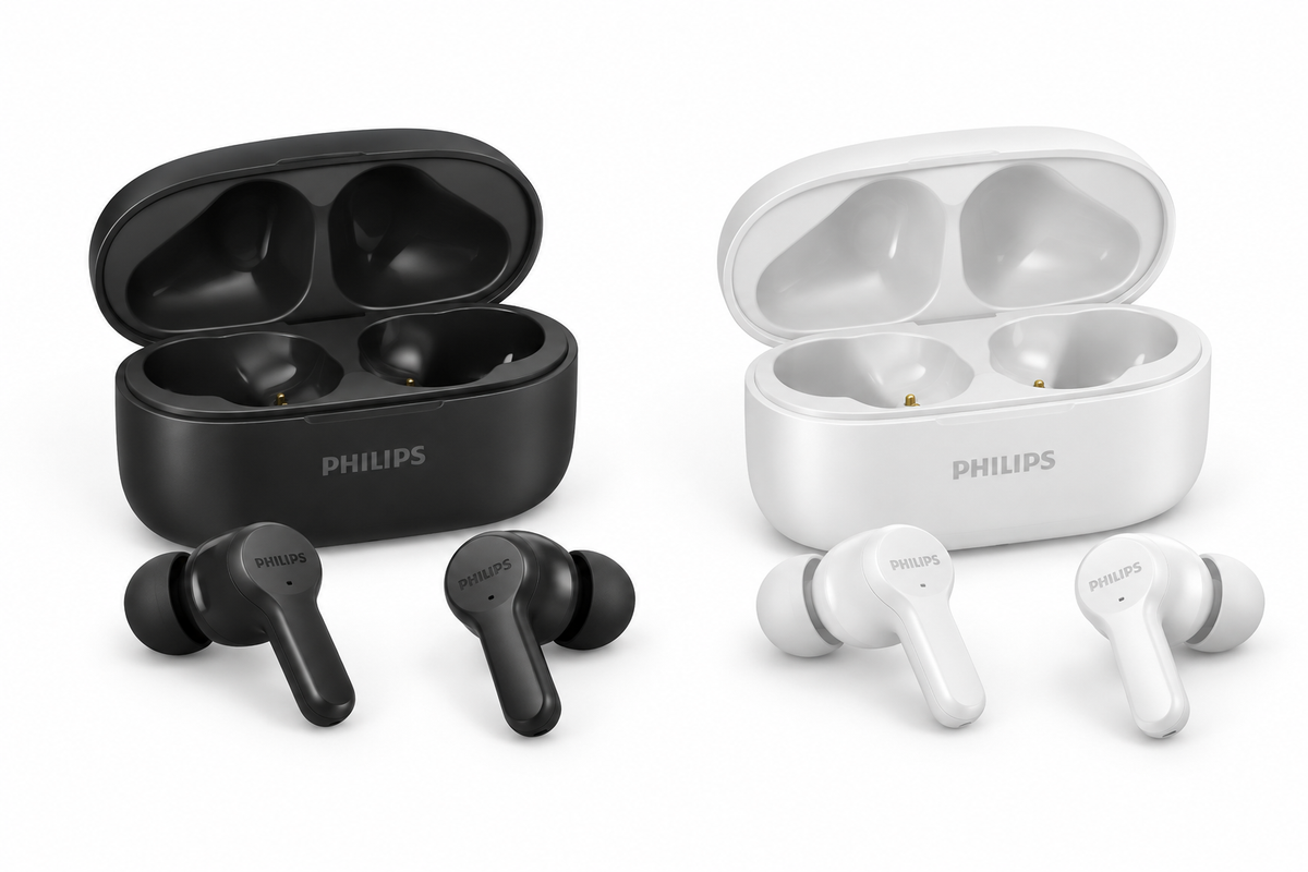 Philips TAT1109 True Wireless In-Ear Earbuds black and white options