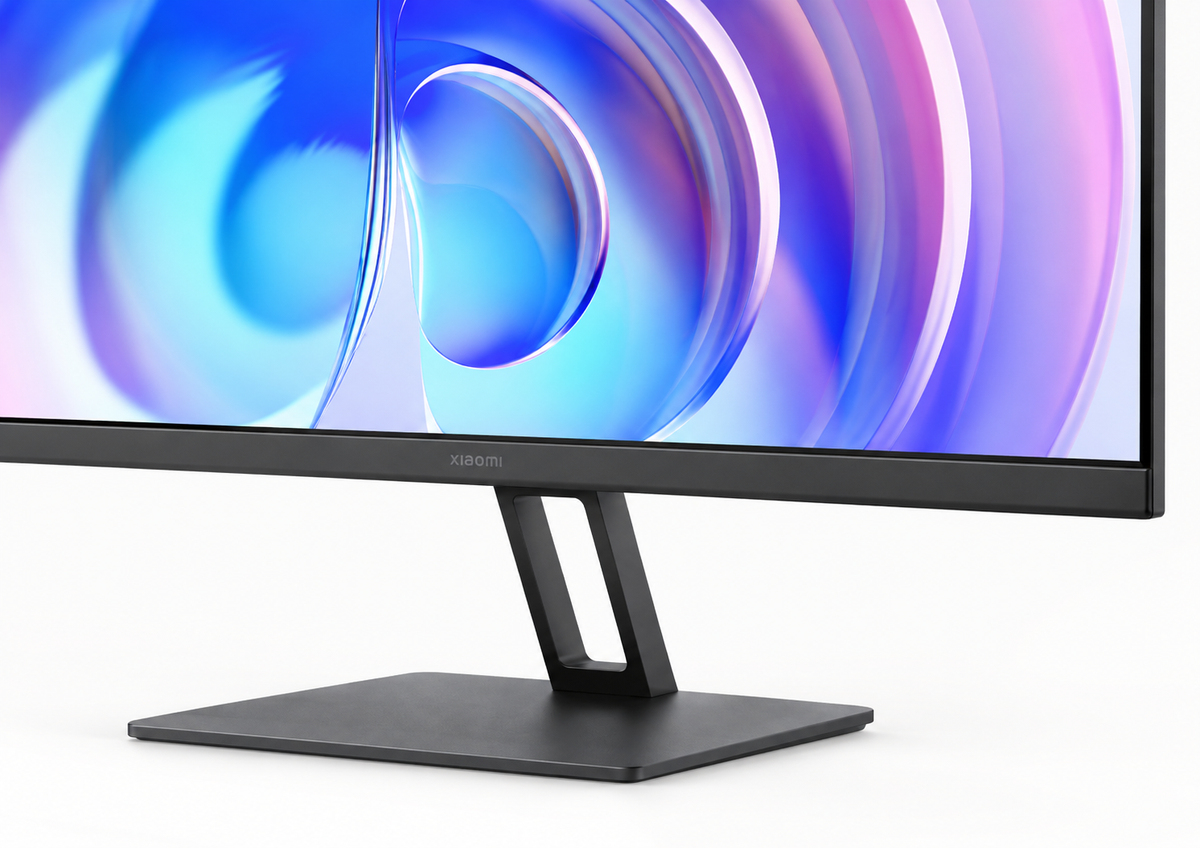 Xiaomi Monitor A24i 23.8-inch Full HD IPS 100Hz front bezel and stand close-up