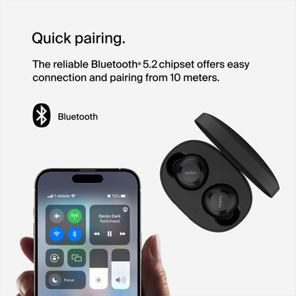 BELKIN SOUNDFORM Bolt True Wireless Earbuds Black