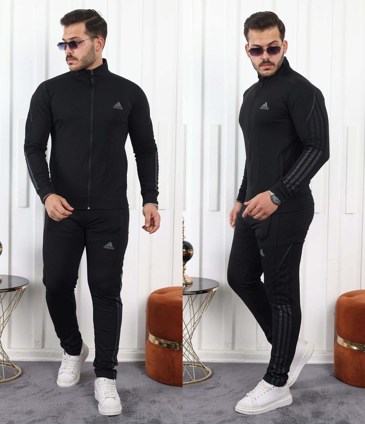 Adidas (NET)- Sports Wear - Black & Grey - Zayushi Online Shopping