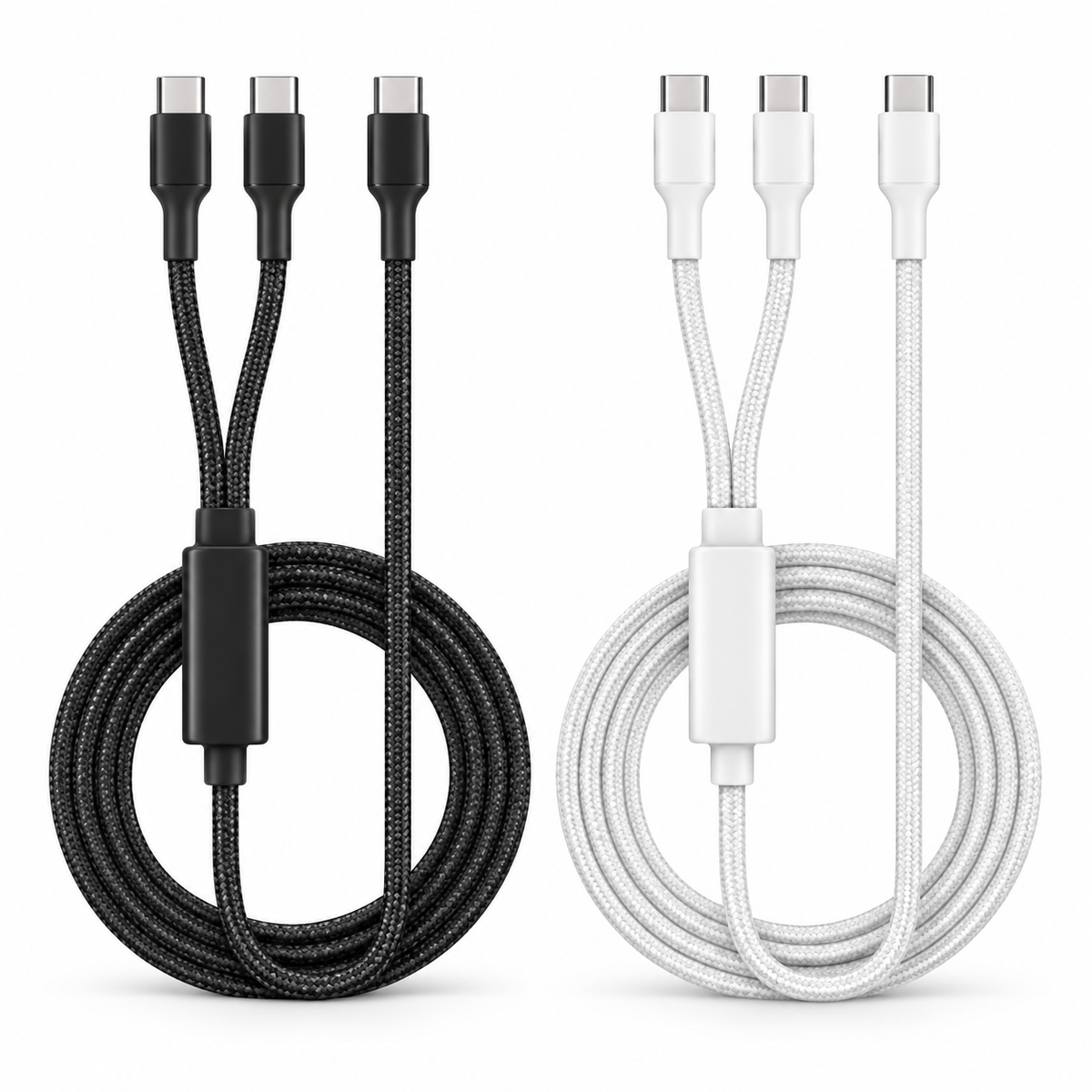 Belkin BoostCharge Pro braided USB-C to dual USB-C cable 140W - main product image