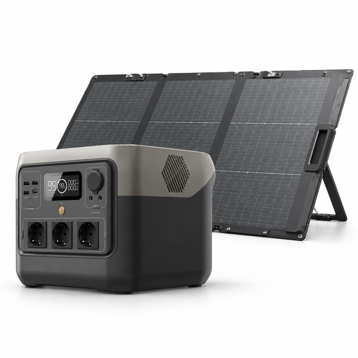 EcoFlow River 2 Pro solar generator with portable solar panel - main product image
