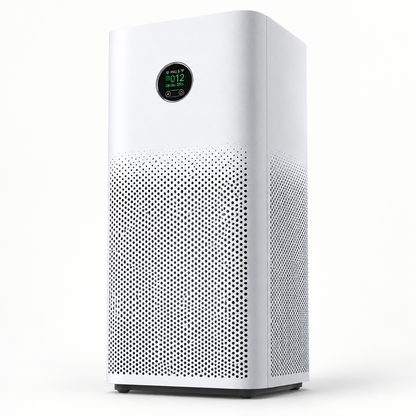 Xiaomi Smart Air Purifier 6 in white, front and side view